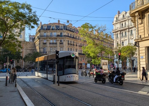 Tram System in Marseille France